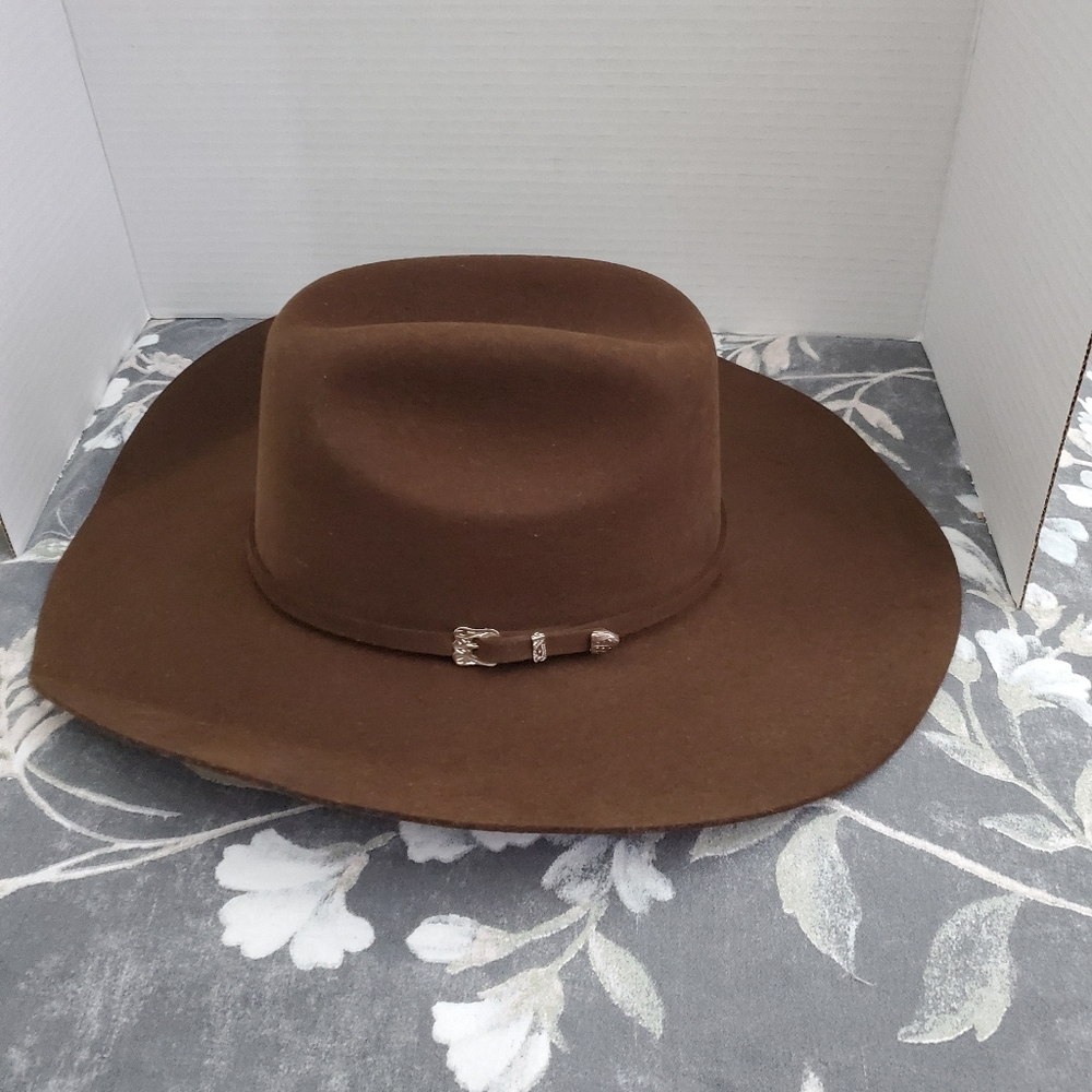 Lone Star Hats Wool Cowboy Style Hat Size 57 7 1/8.